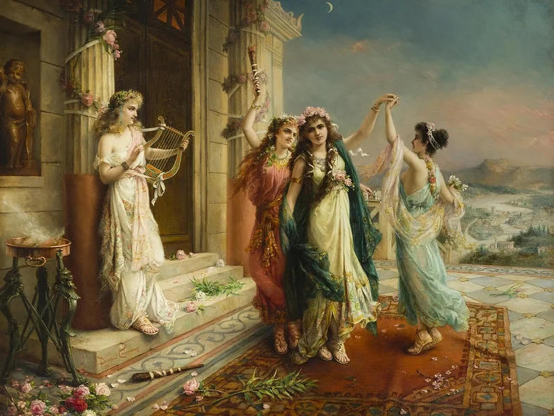 1861-Diana Coomans - Al santuario di Cupido